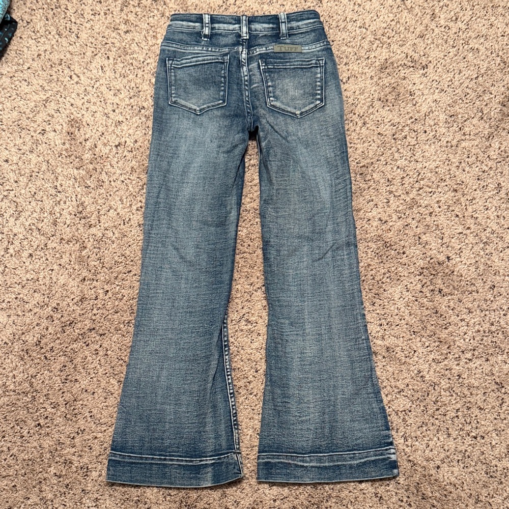 Youth Girls Cowgirl Tuff Jeans Flare Size 9